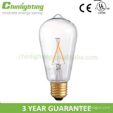 2016 OEM service energy saving filament st64 DC 12 volt led filament light